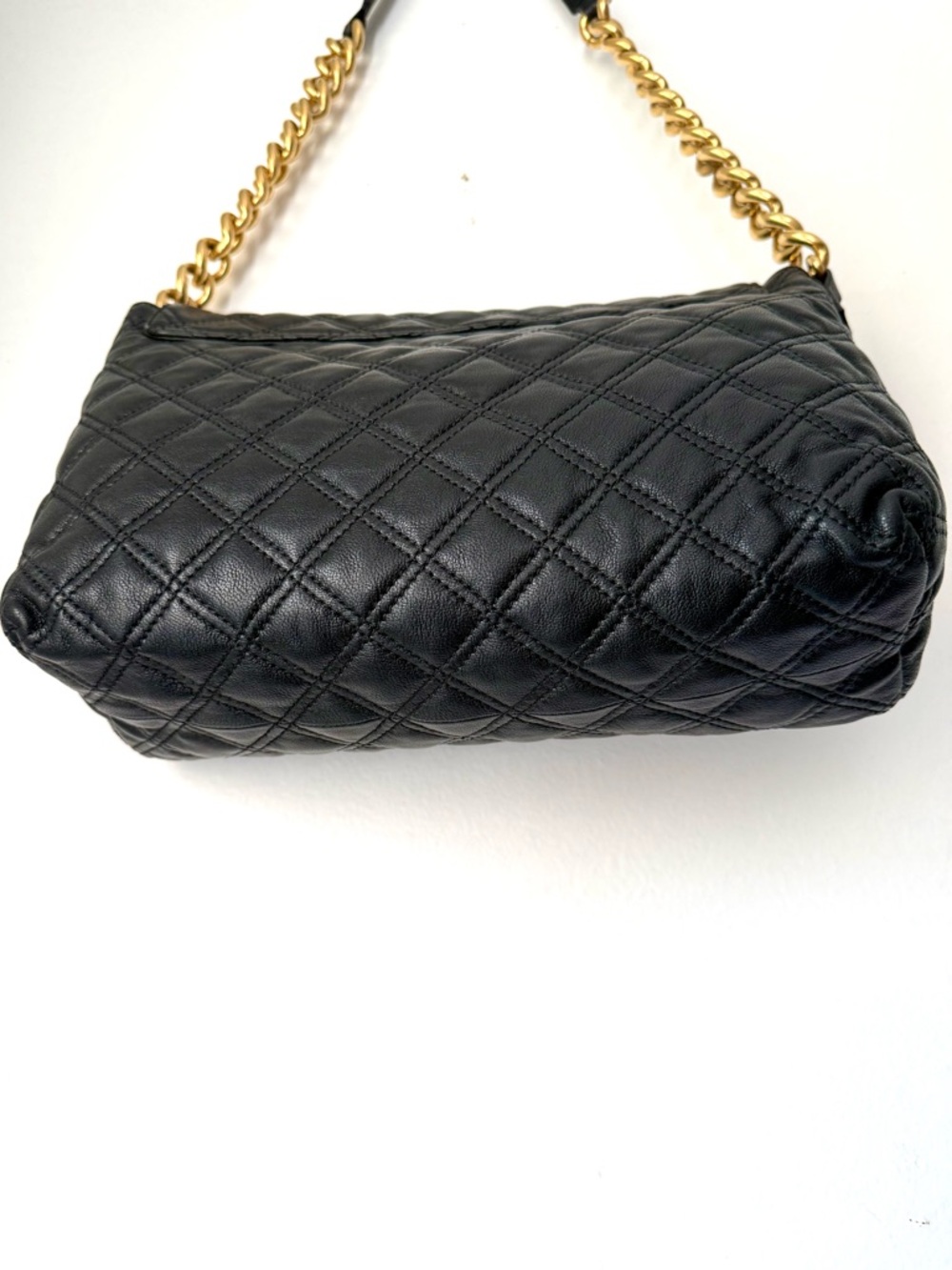 Marc Jacobs Stam Black Quilted Leather Chunky Chain Y2K Shoulder Bag - Picture 7 of 16